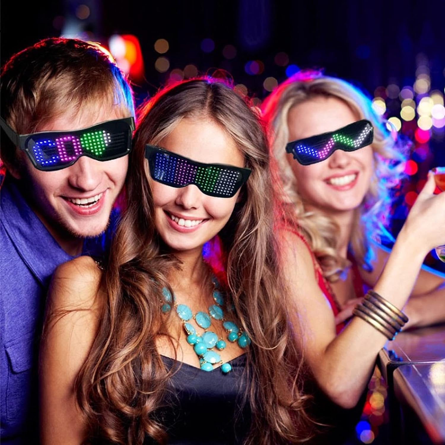 App-Programmable LED Party Glasses - GlowBeat-The Livary