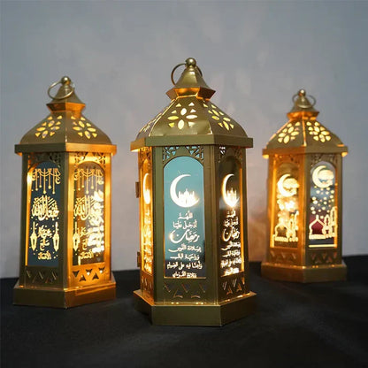 Atmospheric Party Lamp - NoorLantern-Moon with Text-Nora Luxe