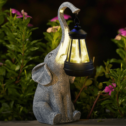 Atmospheric Solar Lamp for the Garden - Elephant Glow-Nora Luxe
