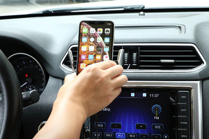 Automatic Phone Holder with Wireless Charger – GripCharge-Silver-The Livary