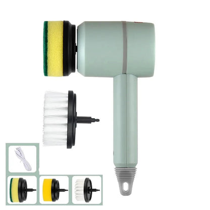 Automatic Rotating Dish Brush with Powerful Cleaning - Scruba-Green-The Livary