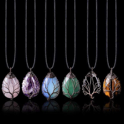Aventurine Drop Necklace - Velarien-Nora Luxe