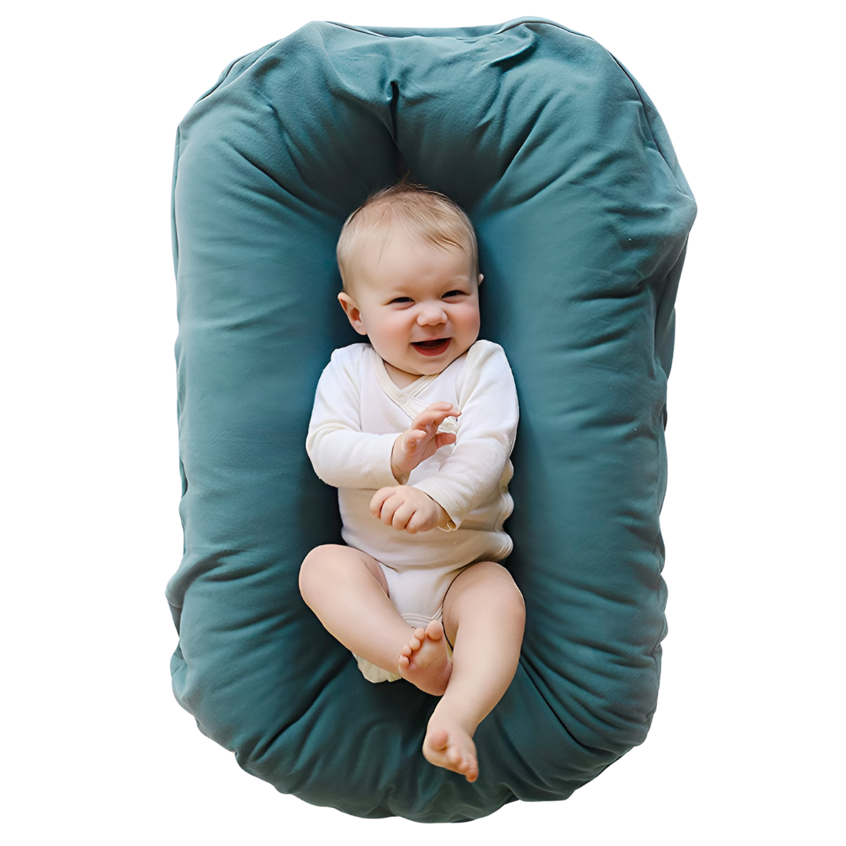 Baby Lounger - CuddleNest-Green-Nora Luxe
