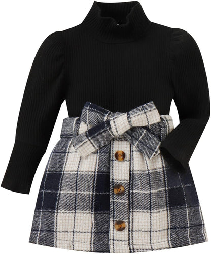 Baby Winterset – Knitted Turtleneck and Dress Set-E-6-12 Months-Nora Luxe