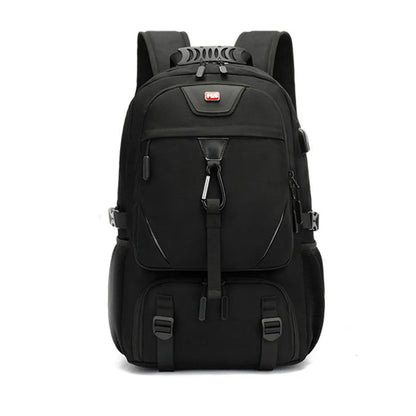 Backpack with USB connection and Large Capacity (50-80L) - UrbanTrail-Black-50L-Nora Luxe