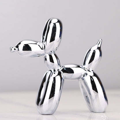 Balloon Dog Sculptures - BouncePup-Light gray-Nora Luxe