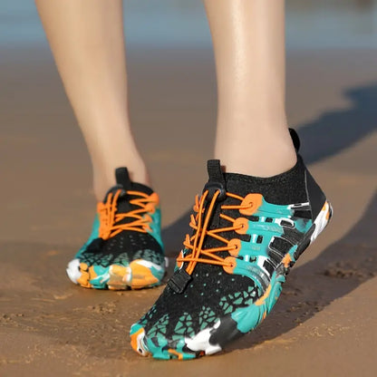 Barefoot Shoes for Outdoor Adventures - TerraStride-Green-4.5-Nora Luxe