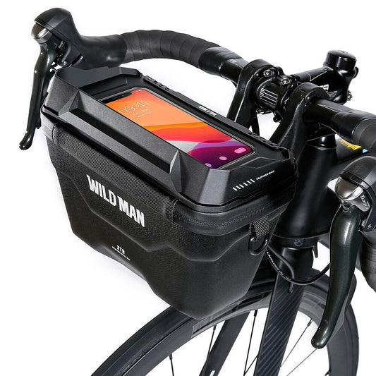 Bike Handlebar Bag for Smartphone and Essentials - RideEase-Nora Luxe