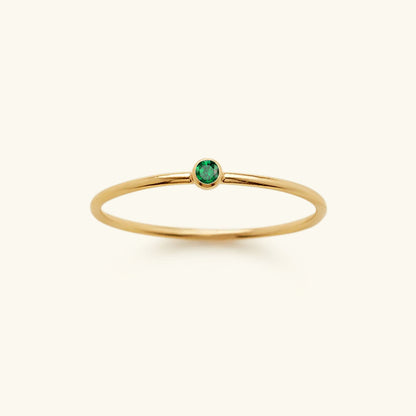 Birthstone Ring - Celestia-1.93 in-May - Emerald-Nora Luxe