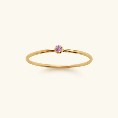 Birthstone Ring - Celestia-1.93 in-October - Light Pink-Nora Luxe