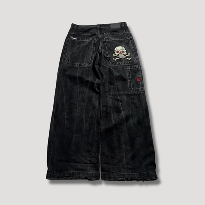 Black Baggy Jeans with High Waist – Raven-S-The Livary