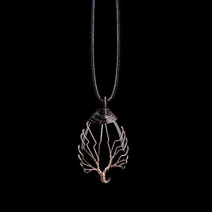 Black Obsidian Drop Necklace - Eryna-Nora Luxe