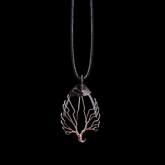 Black Obsidian Drop Necklace - Eryna-Nora Luxe