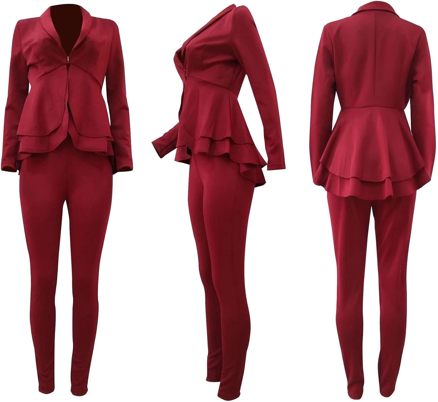 Blazer and Trousers Set - Faylinn-Blue-S-Nora Luxe