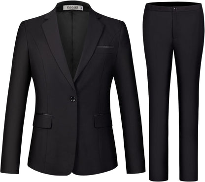 Blazer and Trousers Set - Verona-Black-XS-Nora Luxe