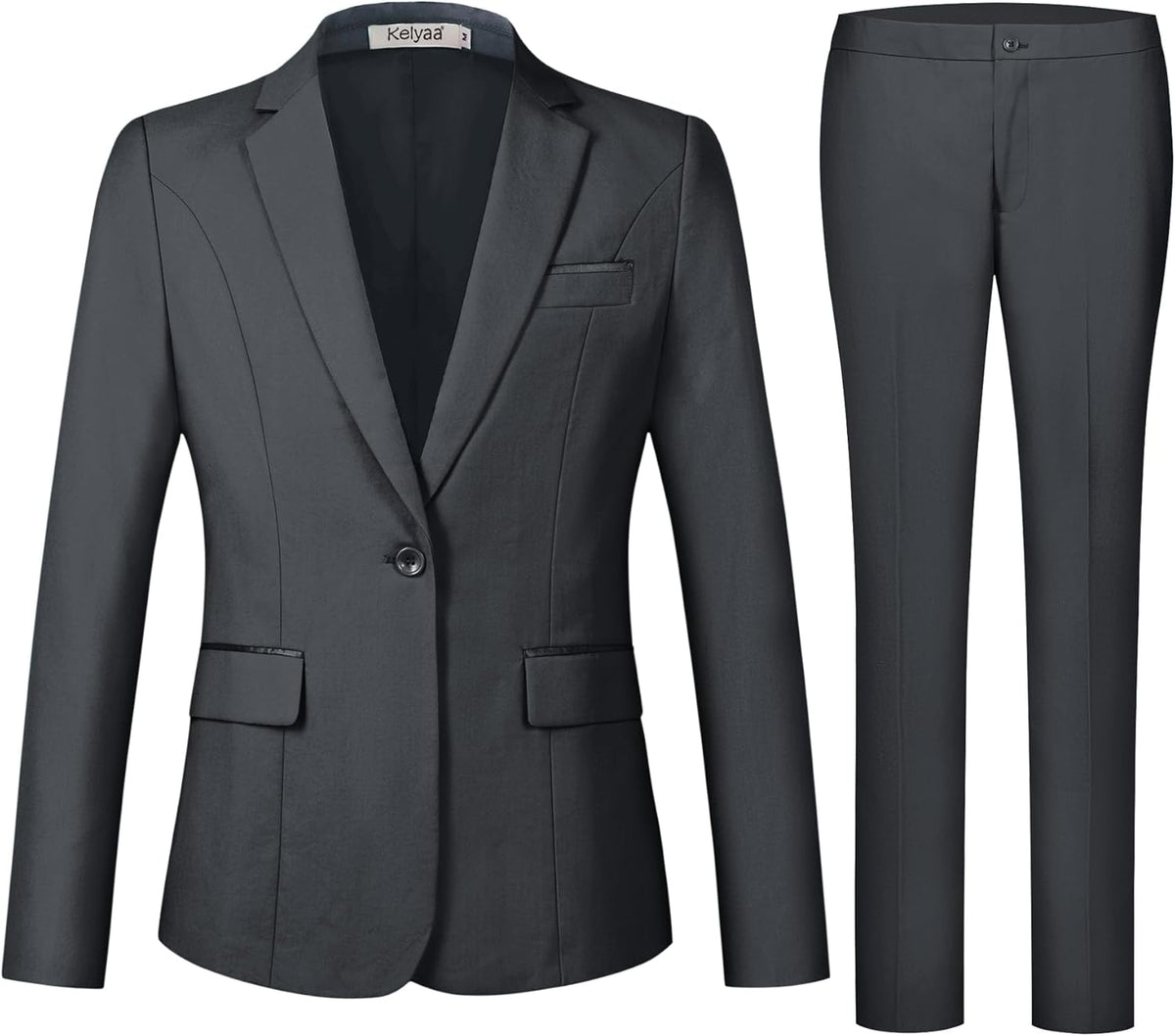 Blazer and Trousers Set - Verona-Dark Gray-XS-Nora Luxe
