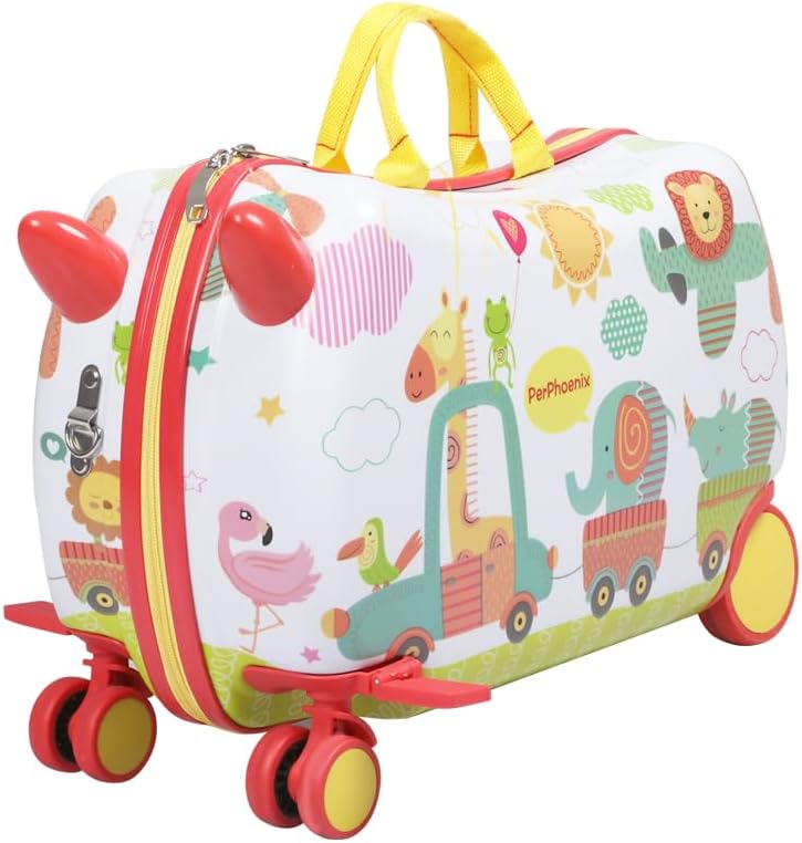 Children’s 2-in-1 Ride-On Scooter Suitcase with 360° Wheels