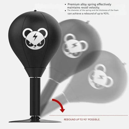 Boxing Ball with Powerful Suction Cup - PowerStrike-Monkey-Nora Luxe