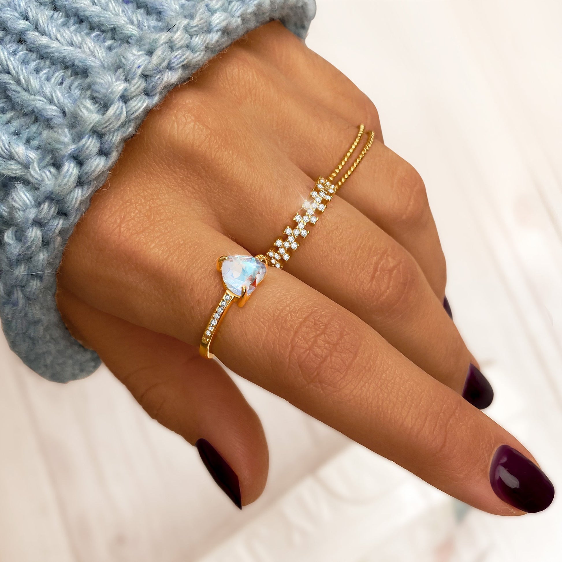 Braided Double Ring - Lina-Gold-5-Nora Luxe