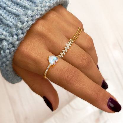 Braided Double Ring - Lina-Gold-5-Nora Luxe