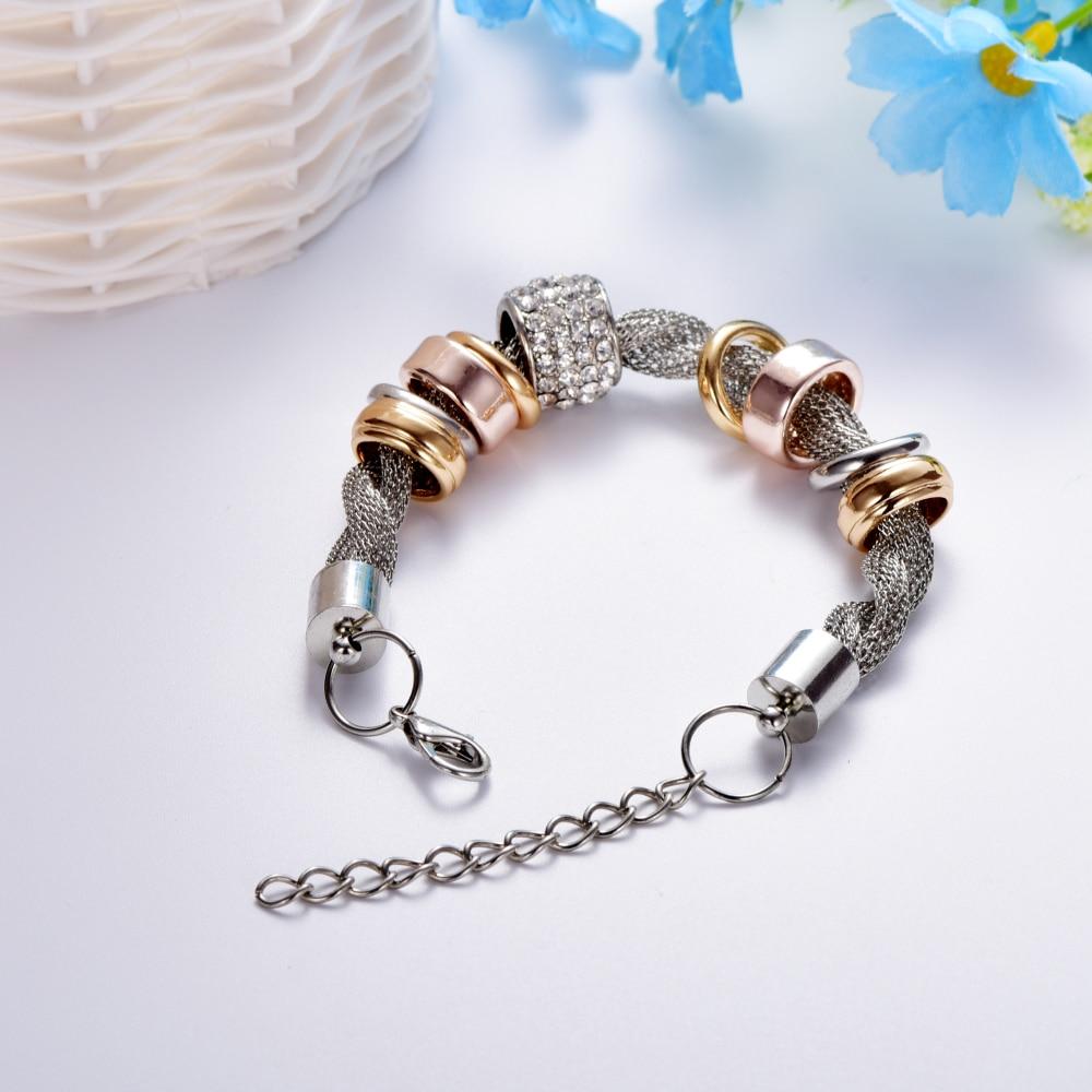 Braided Fashion Bracelet - Zarina-Silver-Nora Luxe