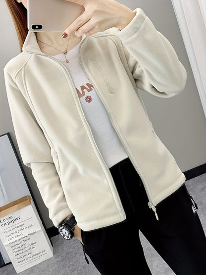 Breathable Fleece Jacket - Aurora-Green-XS-Nora Luxe