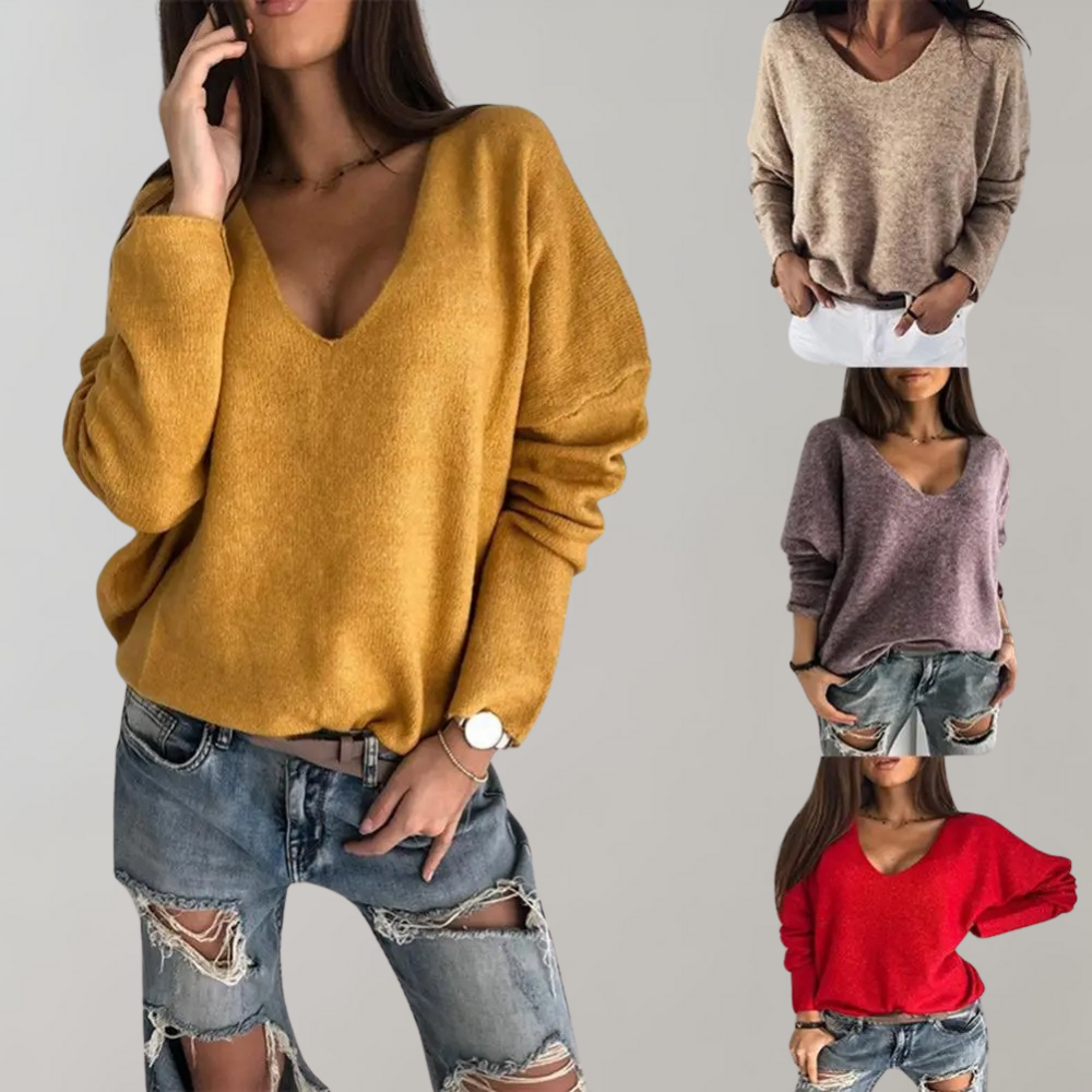 Breathable Ladies Sweater - Skye-Purple-S-Nora Luxe