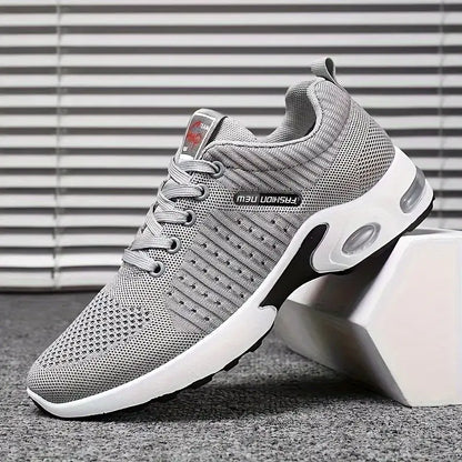 Breathable Men's Running Shoes – Orion-Light grey-6-Nora Luxe