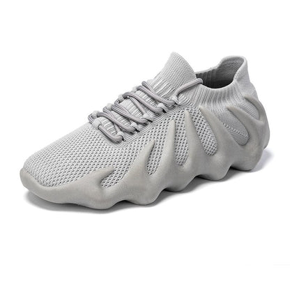 Breathable mesh sneakers - Milo-Gray-3-Nora Luxe