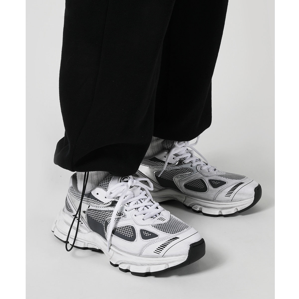 Breathable Sneakers for Sports and Active Lifestyle - Aiden-White gray-3.5-Nora Luxe
