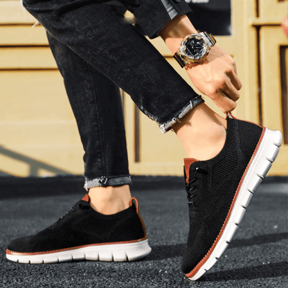 Breathable & Ultra-Comfortable Men's Sneakers in Minimalist Design – Elias-Green-5.5-Nora Luxe