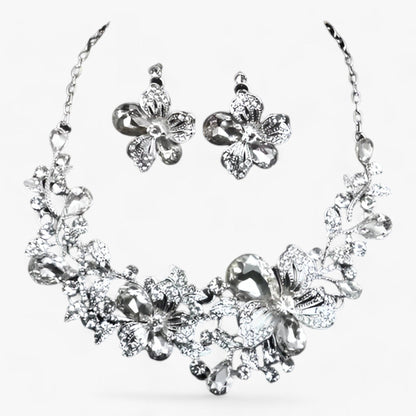 Bridal jewellery set with Enamel Flowers - Fleur-Mixed-Nora Luxe