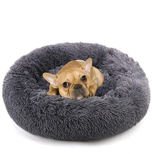 Calming Dog Bed - Snoozy-Anthracite-S (Ø 50 cm)-The Livary
