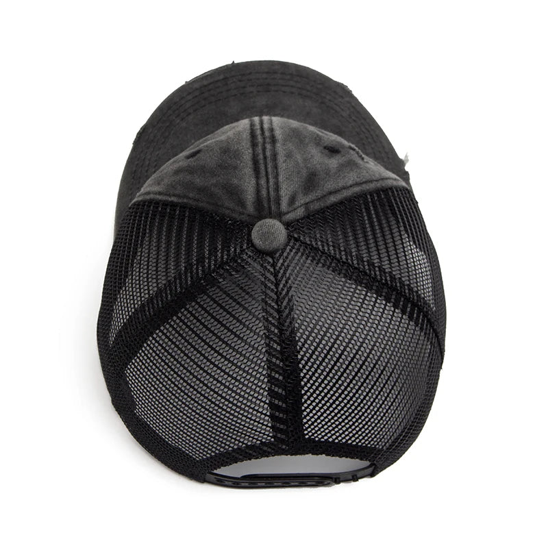 Cap with braid opening & mesh design – buy 1, get 1 free – Liora-Blue-Nora Luxe