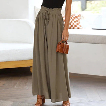 Casual High Waist Trousers for Women - Isla-Green-S-Nora Luxe