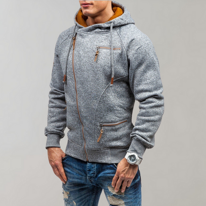 Casual Hoodie with Zip - Orion-Black-S-Nora Luxe