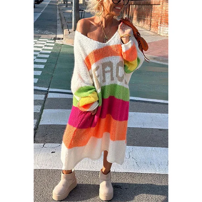 Casual Ibiza Sweater - Aurora-Beige-S-Nora Luxe