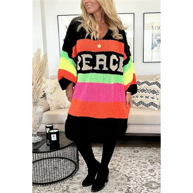 Casual Ibiza Sweater - Aurora-Beige-S-Nora Luxe
