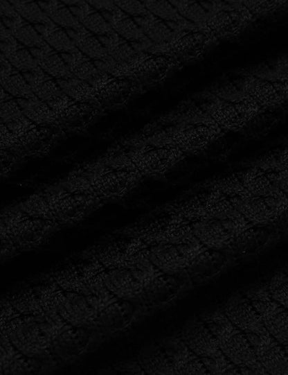 Casual Knit Men's Turtleneck - Sander-Black-S-Nora Luxe