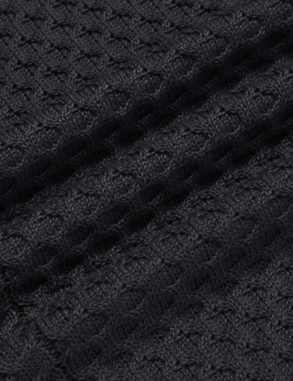 Casual Knit Men's Turtleneck - Sander-Black-S-Nora Luxe