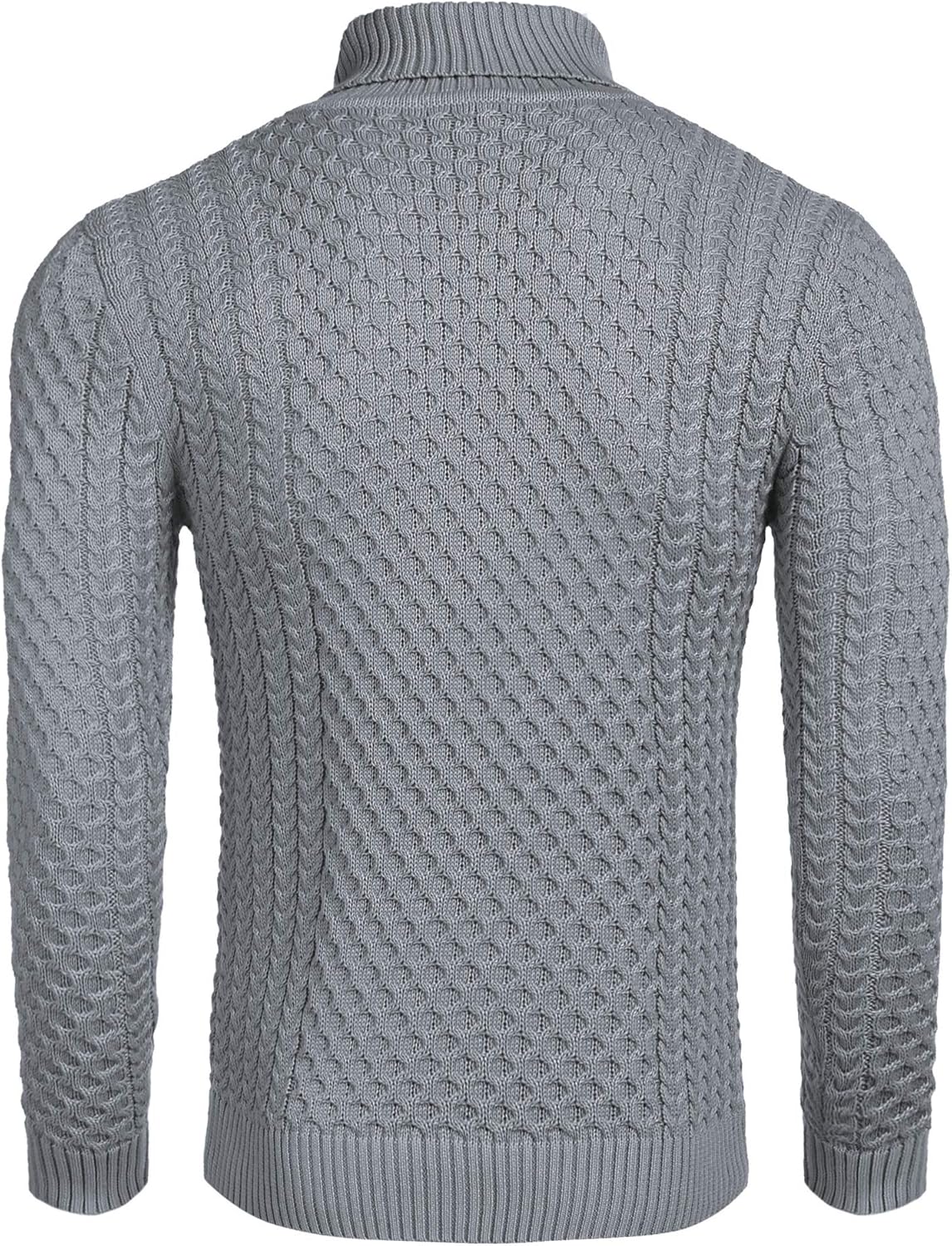 Casual Knit Men's Turtleneck - Sander-Black-S-Nora Luxe