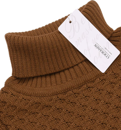Casual Knit Men's Turtleneck - Sander-Black-S-Nora Luxe