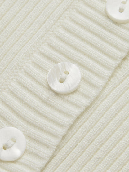 Casual Knitted Ladies Shirt - Elodie-White-XS-Nora Luxe