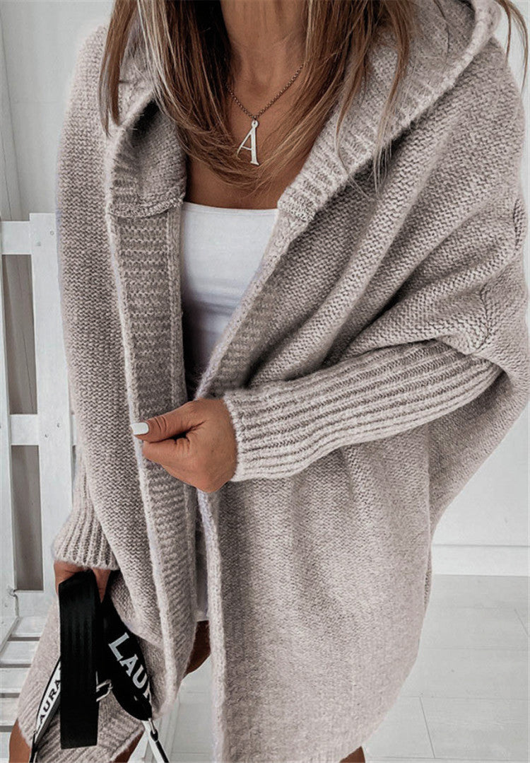 Casual Knitted Women's Cardigan - Eliza-Gray-S-Nora Luxe