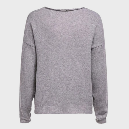 Casual Knitted Women's Sweater - Mila-Yellow-S-Nora Luxe