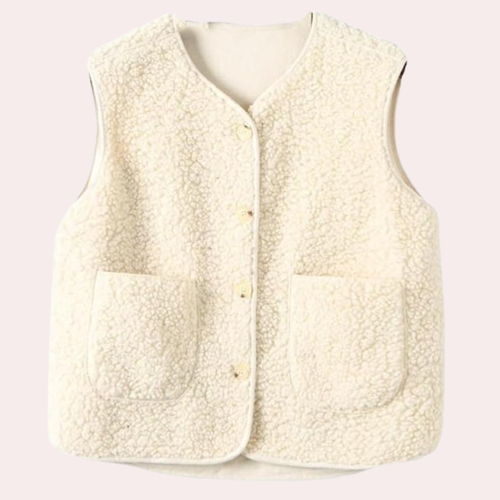 Casual Knotted Women's Gilet - Noa-Beige-XS-Nora Luxe