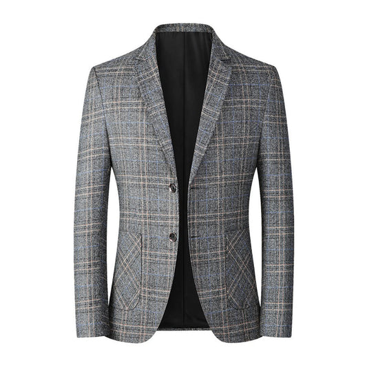 Casual Men's Blazer - Alvaro-Gray-XS-Nora Luxe