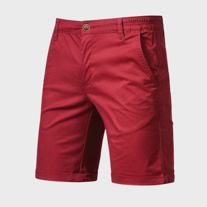 Casual men's cotton shorts – Luca-Red-XS-Nora Luxe