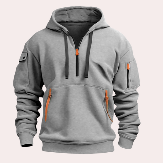 Casual Men's Hoodie - Théo-Gray-S-Nora Luxe
