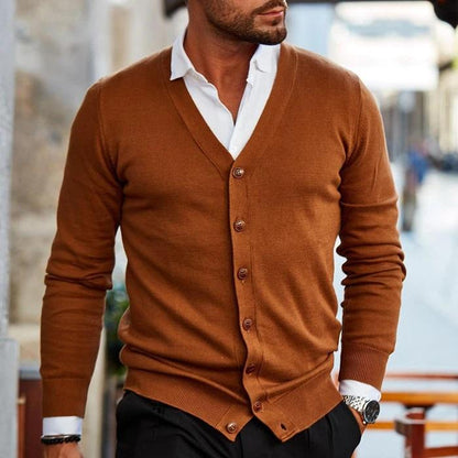 Casual Men's Vest - Ethan-Dark Brown-S-Nora Luxe